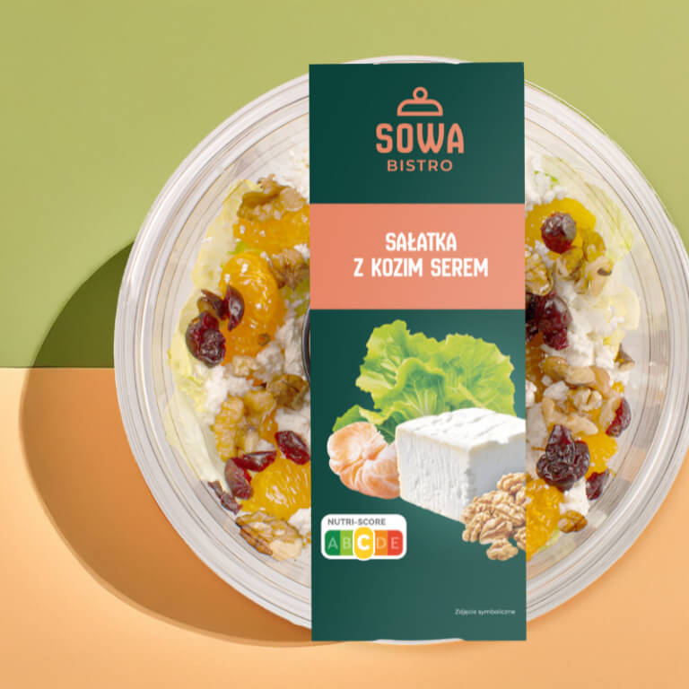 Sałatka z kozim serem - Sałatki - Sowa Bistro - Zdjęcie 1