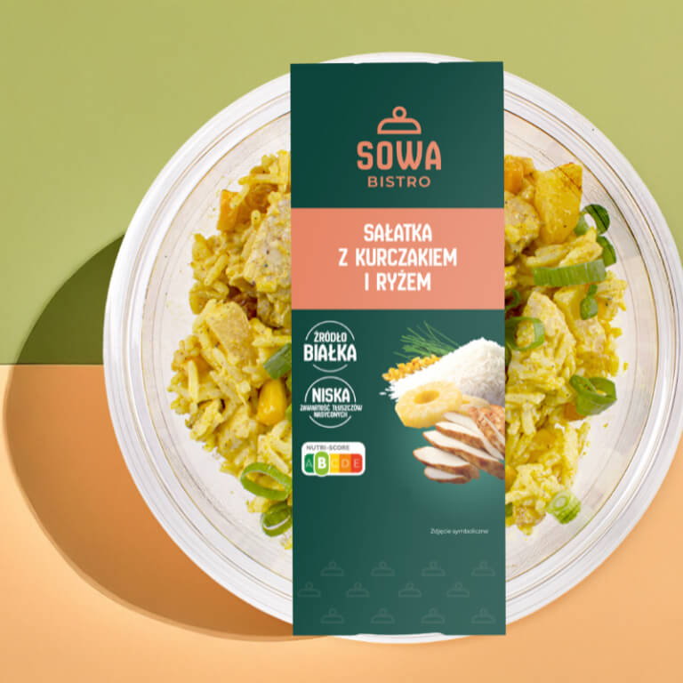 Sałatka z kurczakiem i ryżem - Sałatki - Sowa Bistro - Zdjęcie 1