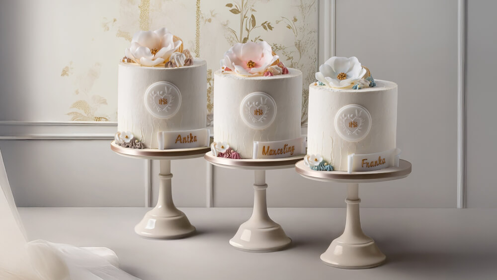 Sprawdzone dekoracje i smaki tortów komunijnych