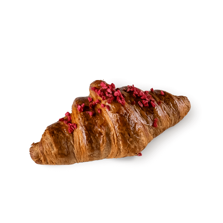 Croissant z nadzieniem malinowym