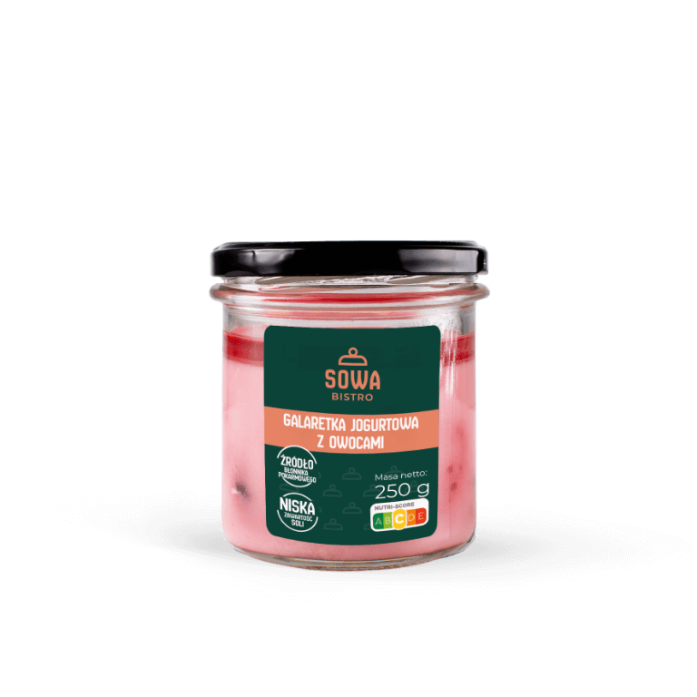 Йогуртове желе з фруктами