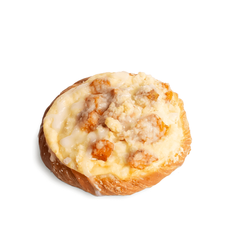 Drożdżówka serowo-brzoskwiniowa