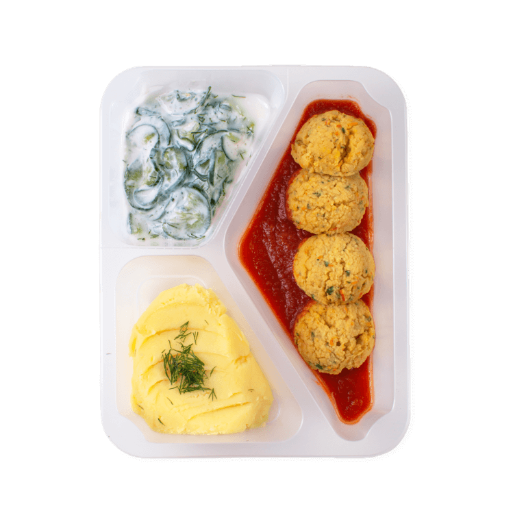 Фрикадельки з сочевиці в томатному соусі